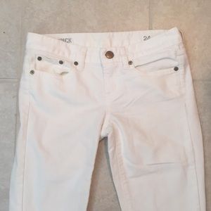 J Crew White Ankle Jeans